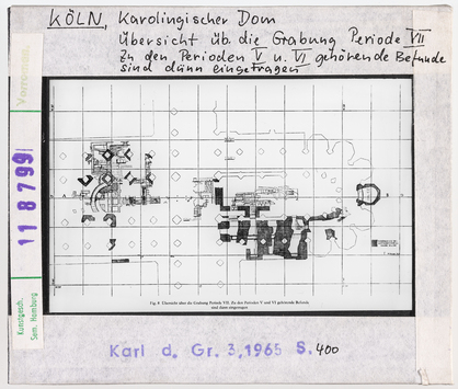 Vorschaubild Köln: Karolingischer Dom, Übersicht über die Grabung Periode VII 